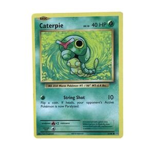 Caterpie Pokemon Card - 2016 XY Evolutions - 1/108 Common MP/LP‎